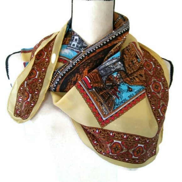 no brand Accessories - Venezia Italy Scarf points of interest prints
